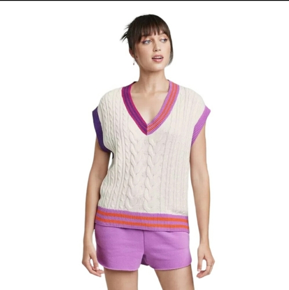 wild fable Jackets & Blazers - WOMEN'S Pink Almond Knit Sweater Vest - Wild Fable